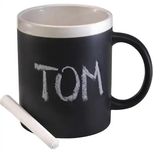 Stoneware mug with chalks (300ml)