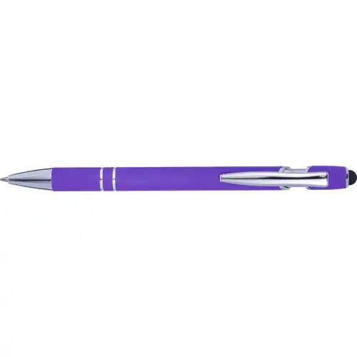 Ballpen with rubber finish