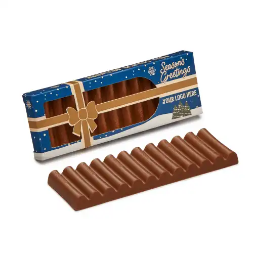 Winter Collection - Eco 12 Baton Bar Box - Present Box - Milk Chocolate³