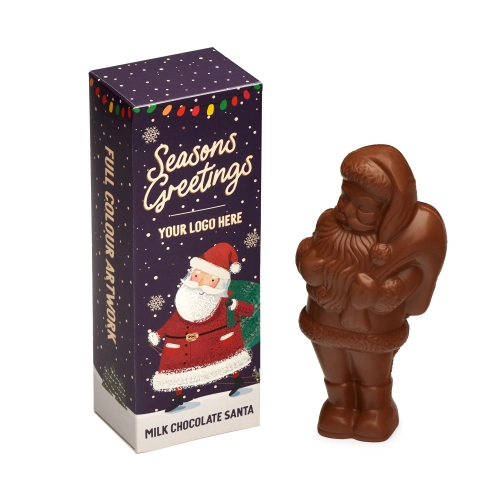 Winter Collection - Eco Flip Top Box - Milk Chocolate³ - Santa