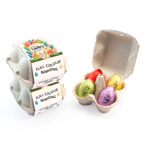 Easter - Egg Box - Hollow Chocolate Eggs - x4