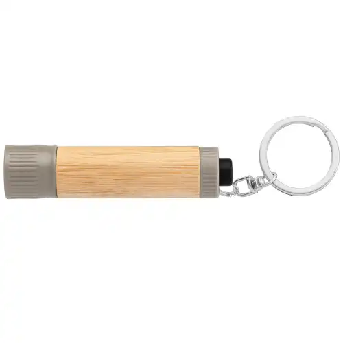 Bamboo LED Torch with Keyring