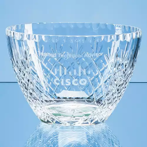 20.5cm Lead Crystal Panelled Fruit Bowl