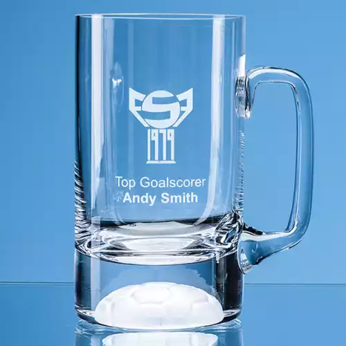 1/2pt Handmade Football Base Beer Tankard