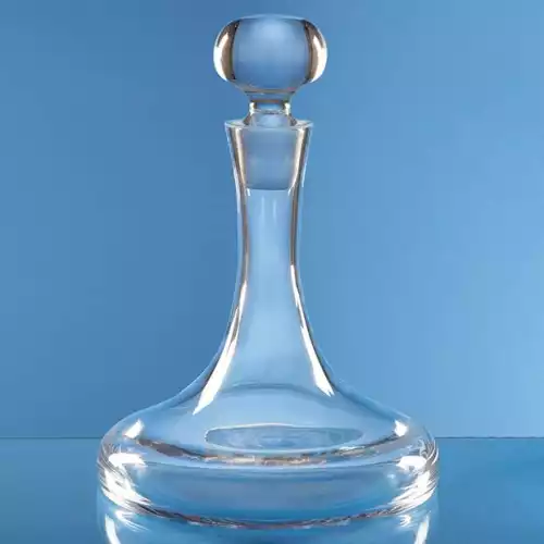 0.75ltr Handmade Plain Ships Decanter