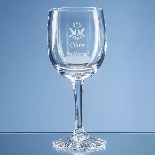 285ml Grosvenor Lead Crystal Goblet with Star Cut Base