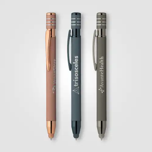 Marin Softy Monochrome Micro Knurl Pen w/Stylus