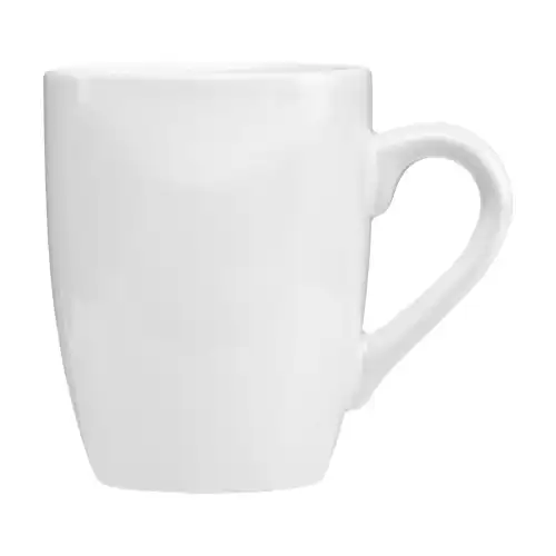 Ceramic Bistro Mug - White 415 ml