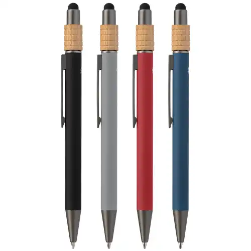 Reborn Spinner Recycled Aluminium Pen w/ Stylus - PATENT PENDING