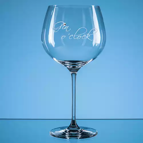610ml Gin oclock Diamante Gin Glass
