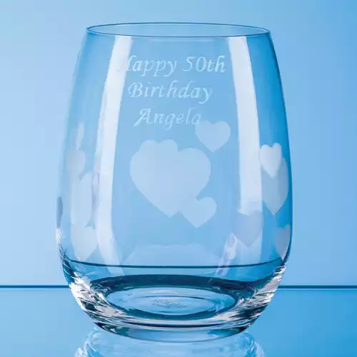 335ml LAmour Frosted Heart Whisky Tumbler