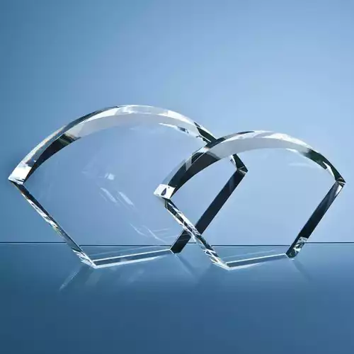 17.5cm Optical Crystal Bevelled Arch Award