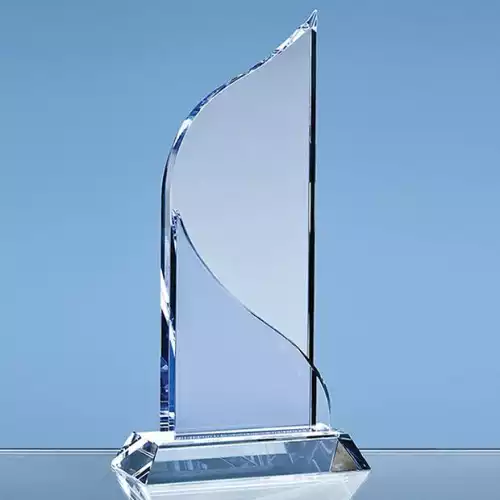 25.5cm Optical Crystal Grand Bleu Award