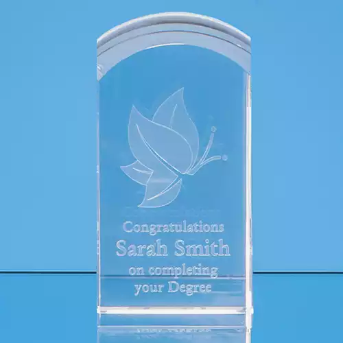 12cm x 6cm x 6cm Optical Crystal Dome Tower