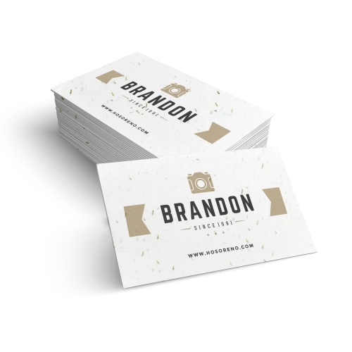 Seeded Paper Business Cards (1PP)