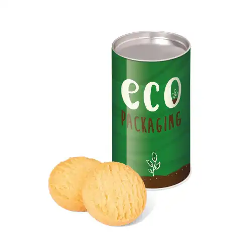 Eco Range - Small Snack Tube - Mini Shortbread Biscuits