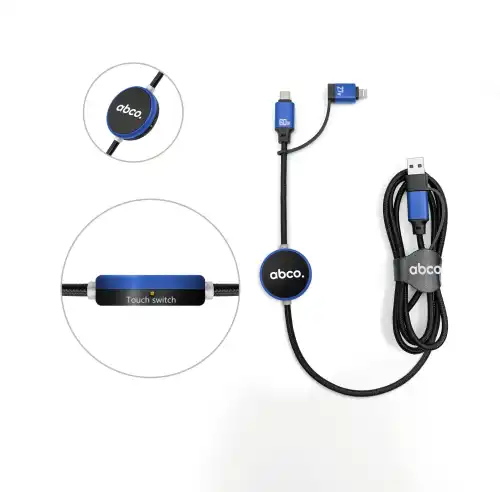 C50 – GRS Certified 60W PD Fast Charging and Touch Controlled LED