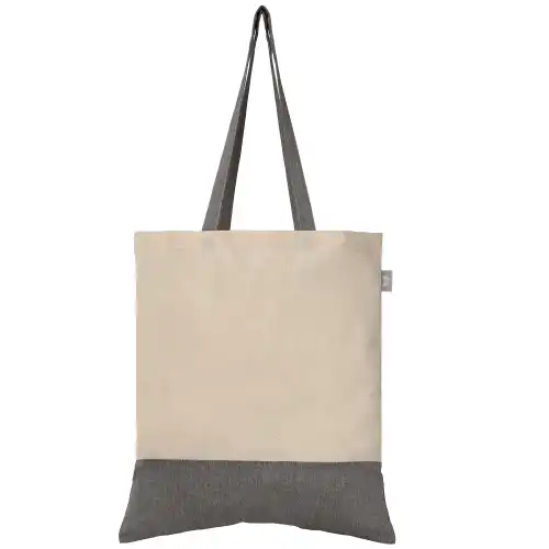 Quebec - 5 oz. Two-Tone Recycled Cotton Tote