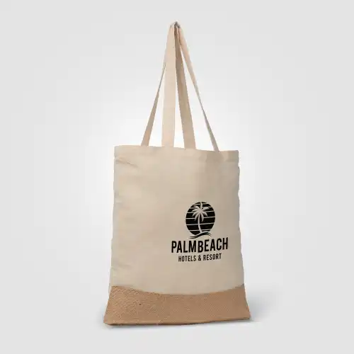 Rio™ 5 oz. Recycled Cotton and Jute Tote Bag