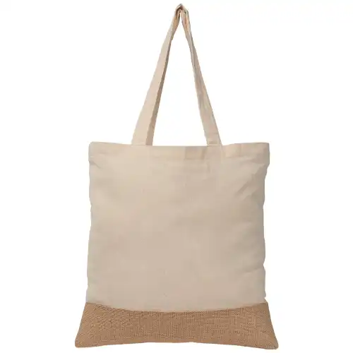 Rio™ 5 oz. Recycled Cotton and Jute Tote Bag