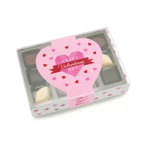 Valentines - Luxury 12 Choc Box - Chocolate Truffles