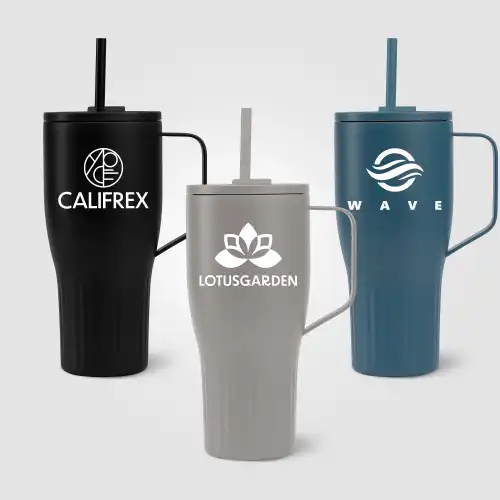 Majesty Recycled Stainless Steel Straw Tumbler - 890 ml