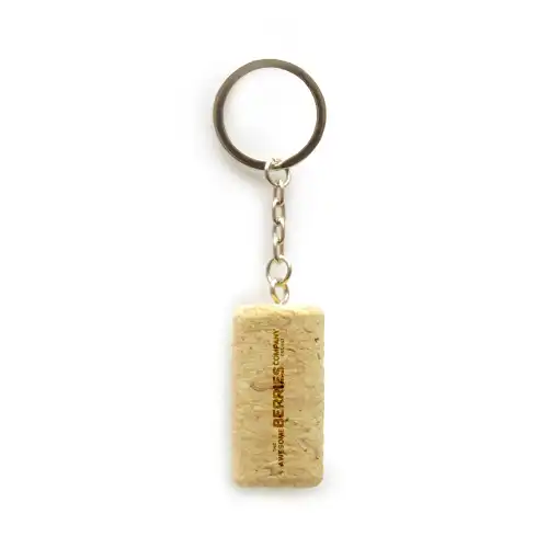 Cylinder Cork Keyring