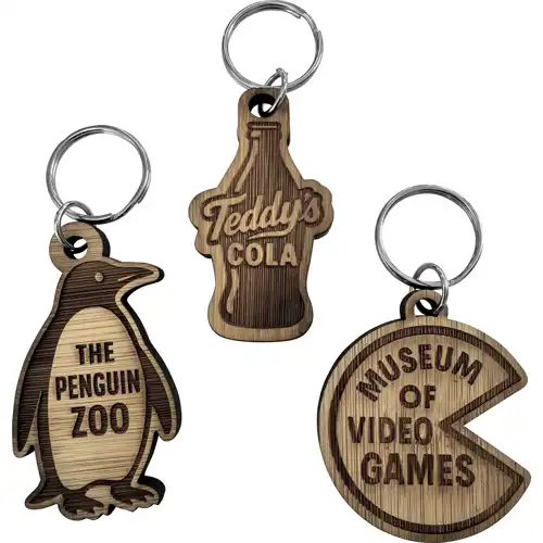 Bamboo keyring (Bespoke shape)