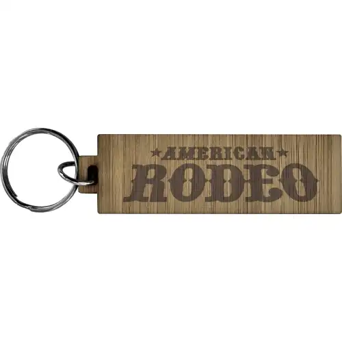Bamboo keyring (Rectangle - Long)