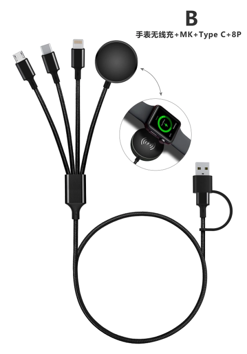 C39 - 4 in 1 cable with iWatch charger
