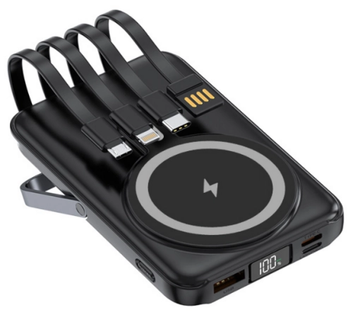 P90 5000mAh Magsafe Power Bank with built in Cables