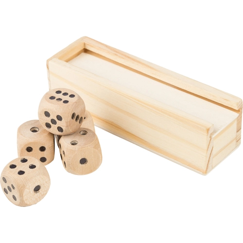 Wooden dice set
