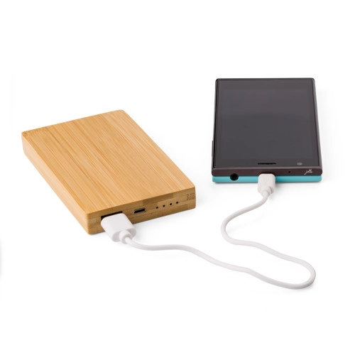 Bamboo power bank. (4000 mAh)