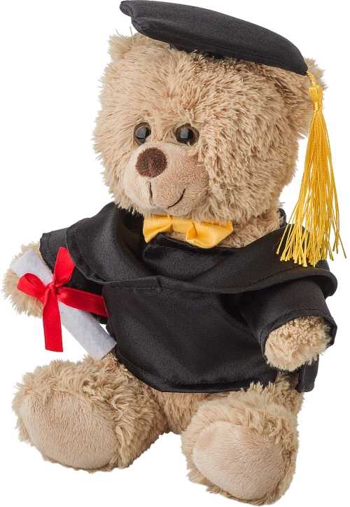 Plush graduation bear