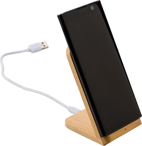 Bamboo phone holder