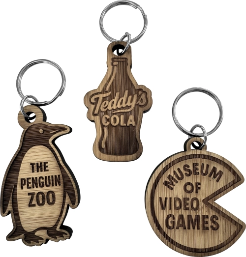 Bamboo keyring (Bespoke shape)