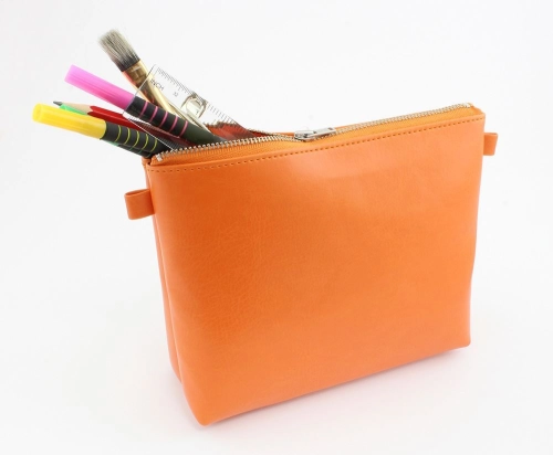 Toiletry or Accessory Case in Belluno, a vegan coloured leatherette with a subtle grain.