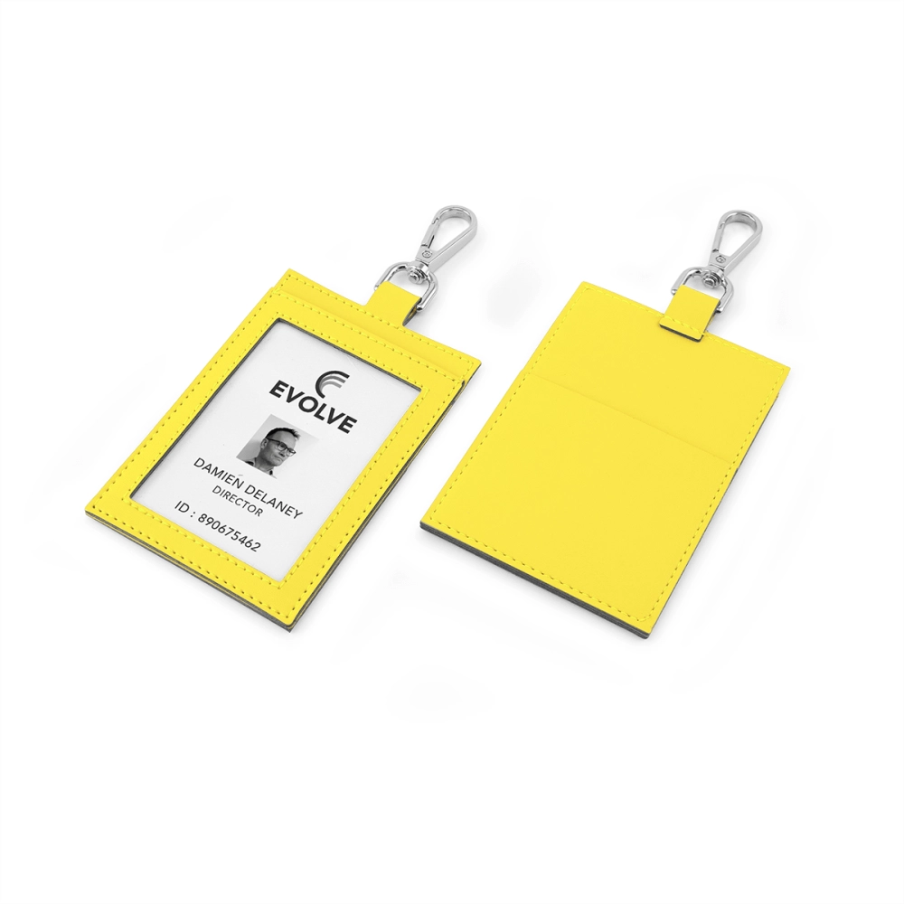 Deluxe ID Card Holder with Pocket in Recycled Porto