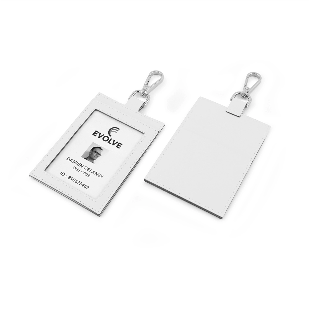 Deluxe ID Card Holder with Pocket in Recycled Porto