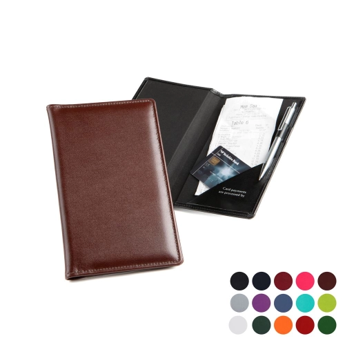 Belluno Bill or Receipt Holder made from a vegan coloured leatherette with a subtle grain.
