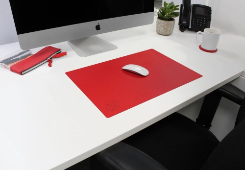 Flexi Desk Mat 298 x 441 mm, finished in COMO a quality recycled vegan material