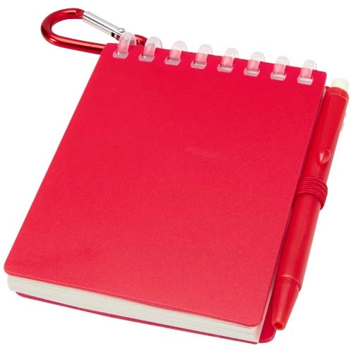 Lig Mini recycled outdoor soft cover notebook and ballpoint pen set (black ink)
