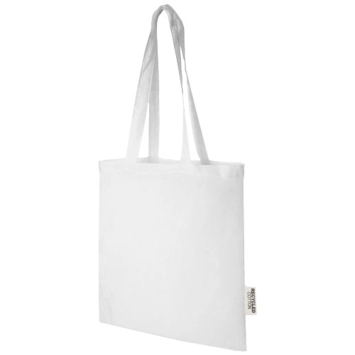 Madras 140 g/m2 GRS recycled cotton tote bag 7L