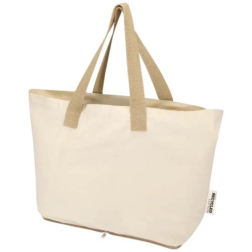 Sierra 140 g/m² GRS recycled foldable cotton tote bag 7L