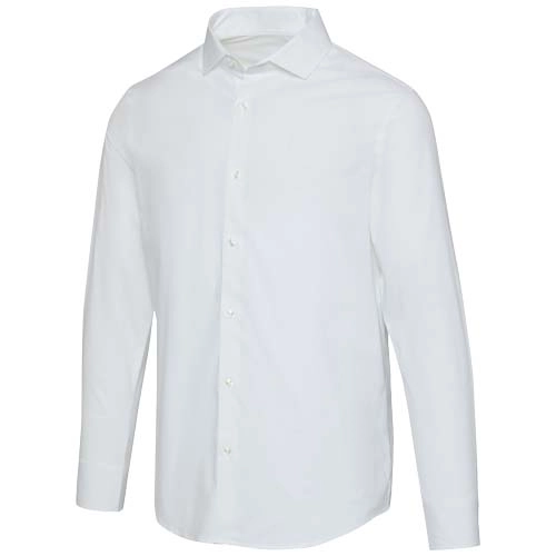 Carnelian poplin men's shirt