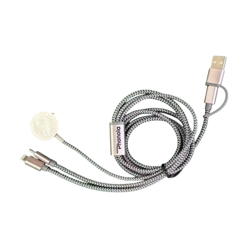 Woven Multi-Cable with Apple Watch Charger