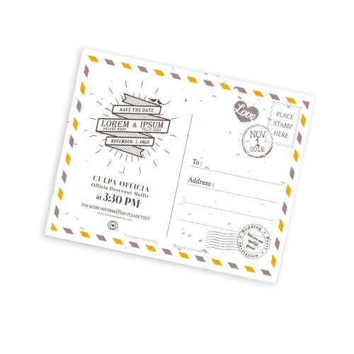 Seeded Paper Postcards A5 (1PP)