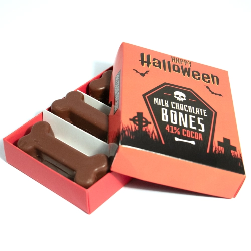 Halloween - Large Eco Matchbox - Milk Chocolate³ - Bones
