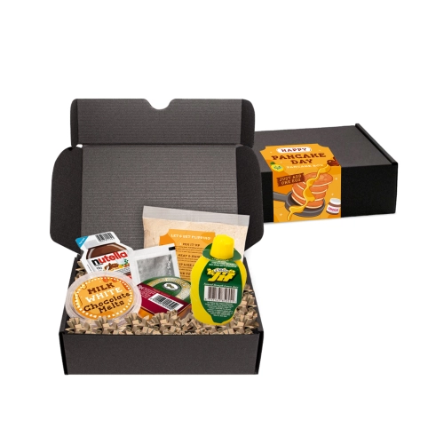 Pancake Day - Midi Black Gift Box - Pancake Day Box