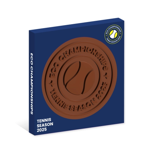 Tennis Season - Eco Window Box - Milk Chocolate Disc - 100mm